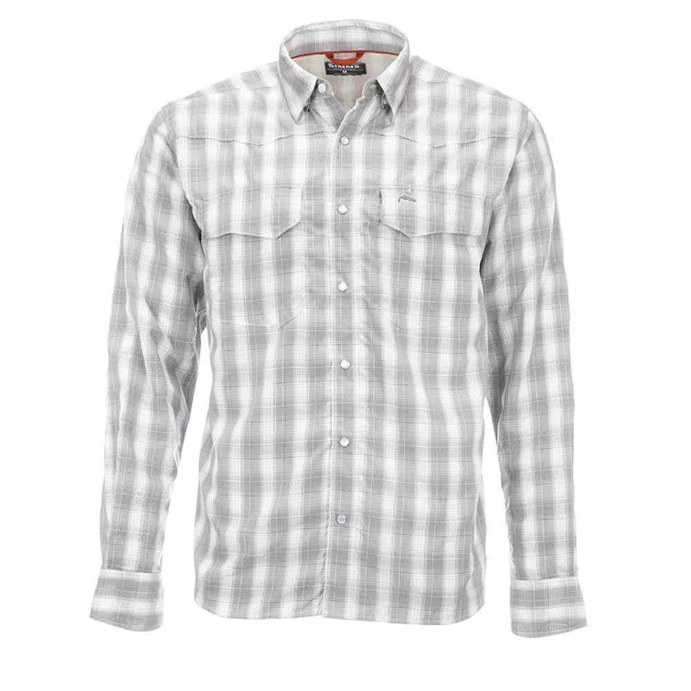 Simms Big Sky Long Sleeve Shirt Men's in Rock Ridge Plaid