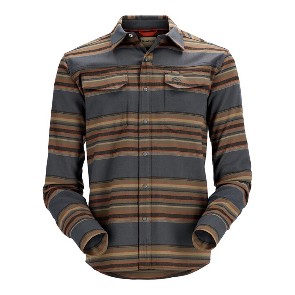 Simms Gallatin Flannel Long Sleeve Shirt Men's in Multicolored Stripe