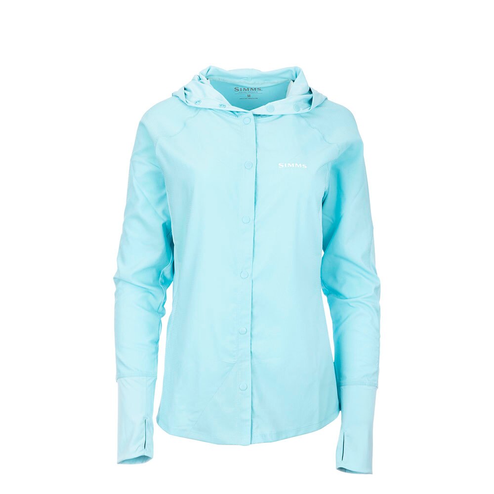 Simms BiComp Long Sleeve Hoody Women's in Laguna