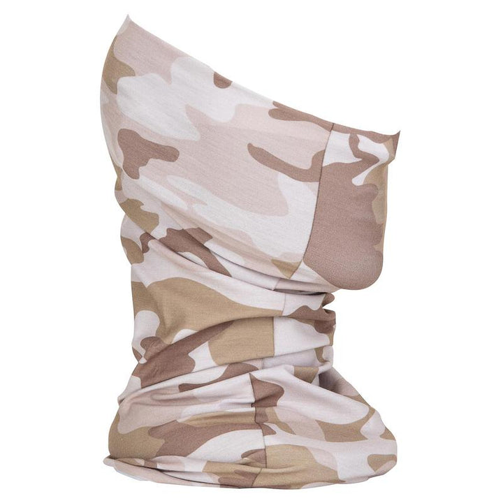 Simms Neck Gaiter in Woodland Camo Sandbar