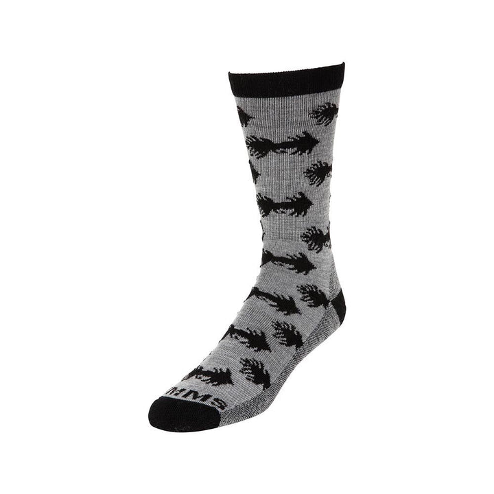 Simms Daily Sock Men's in Woolly Bugger Steel