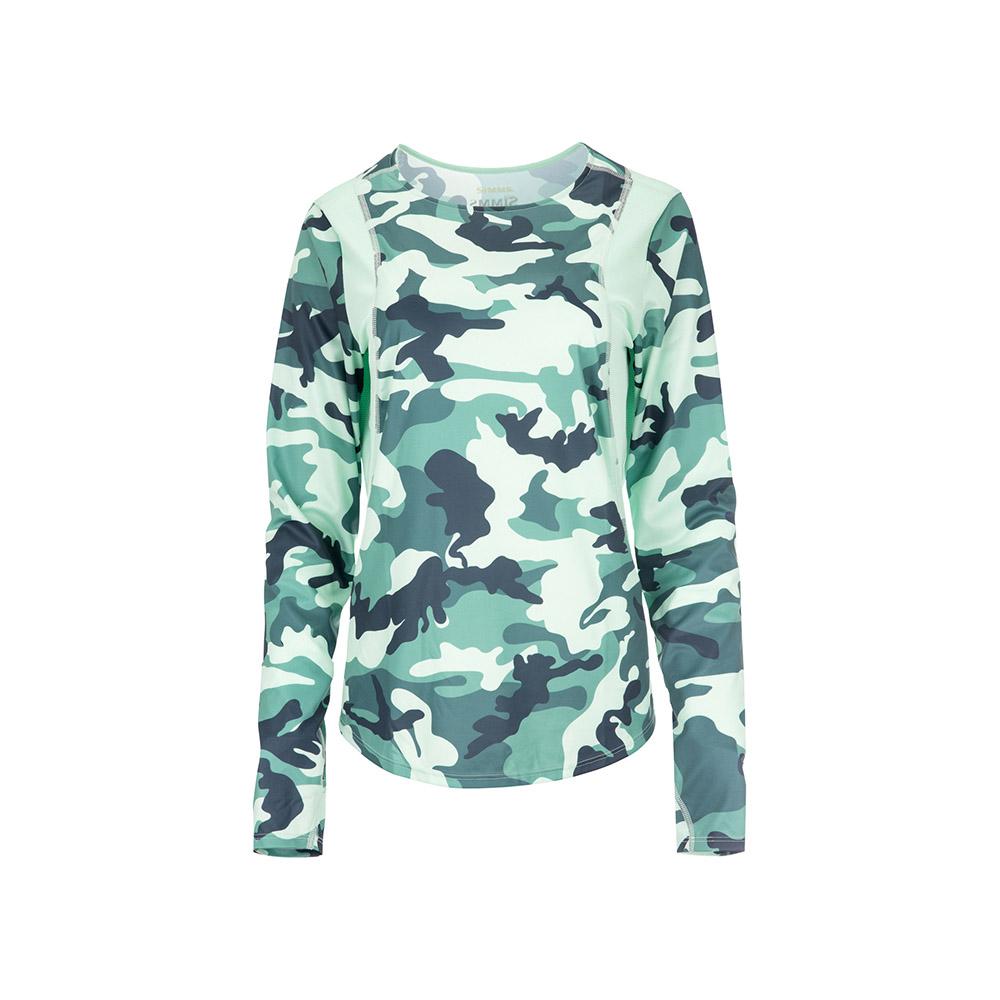 Simms SolarVent Crewneck Shirt Women's in Woodland Camo Avalon