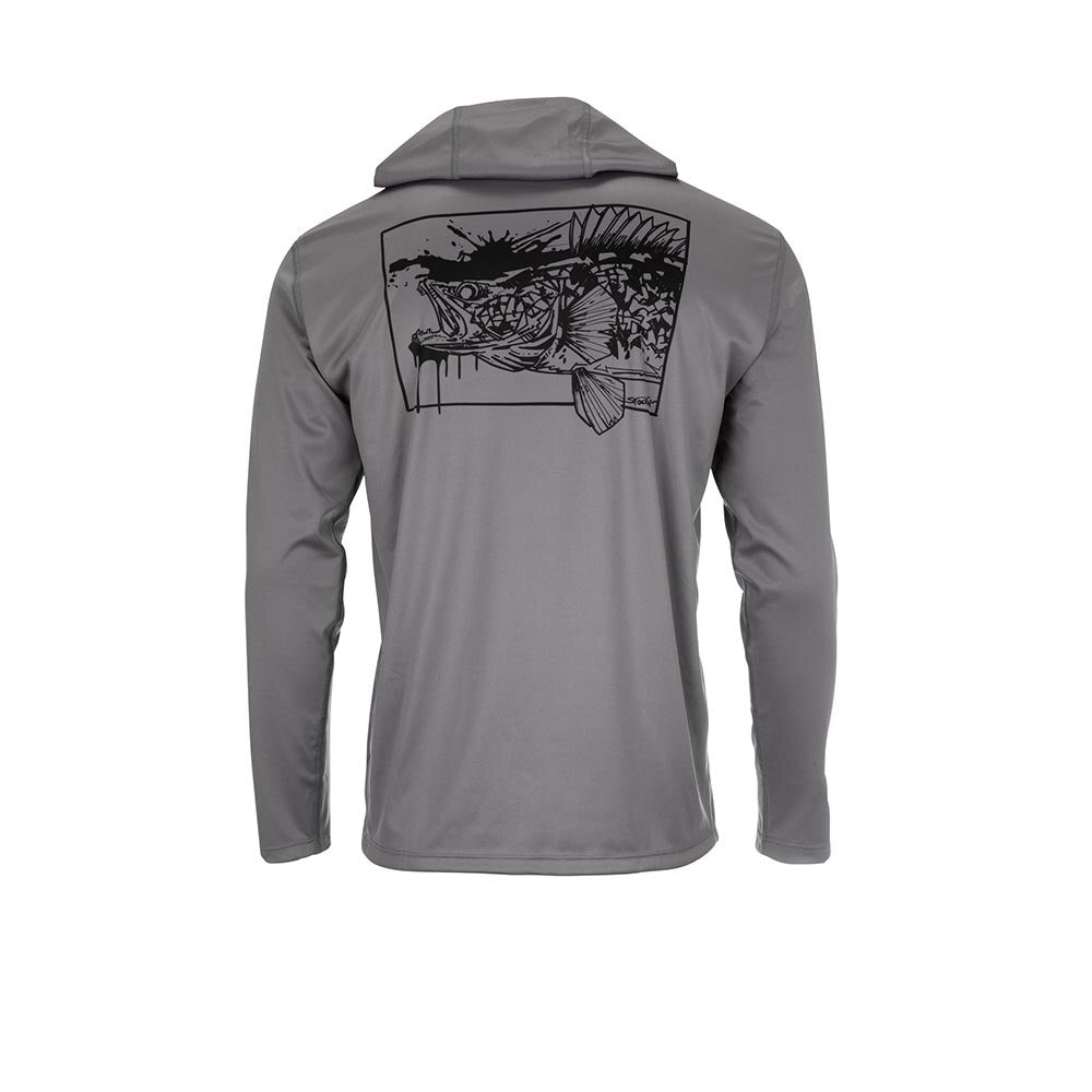 Simms Tech Hoody Artist Series Men's in Walleye Steel