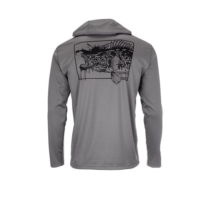 Simms Tech Hoody Artist Series Men's in Walleye Steel