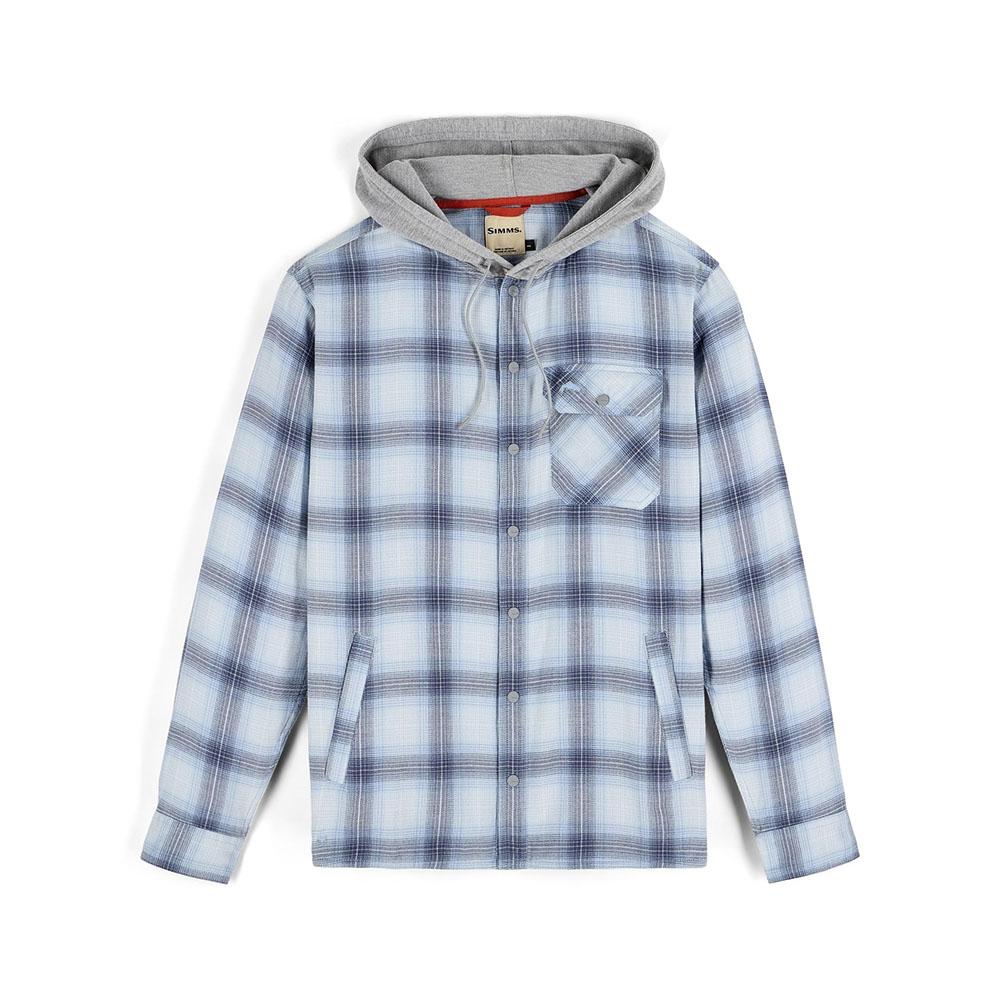 Simms Santee Flannel Hoody Men's in Ely Plaid Bimini