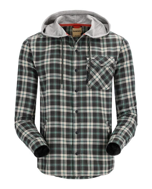 Simms Santee Flannel Hoody Men's in Multicolored Stripe
