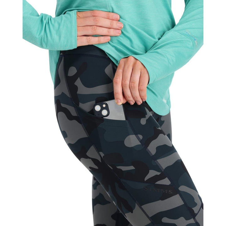 Simms BugStopper Legging Women's in Woodland Camo Storm