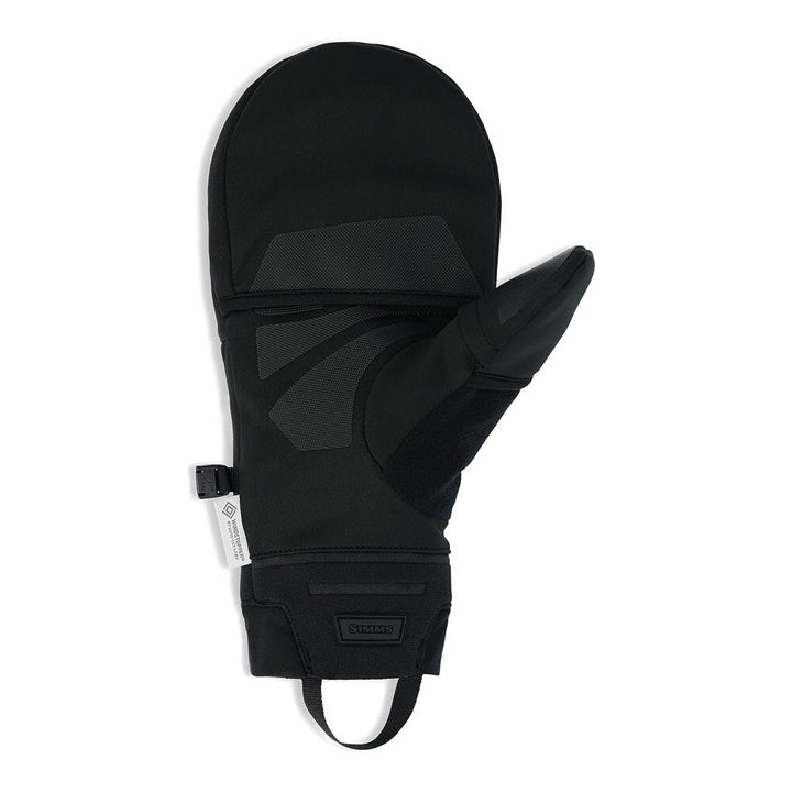 Simms Windstopper Foldover Mitt in Black