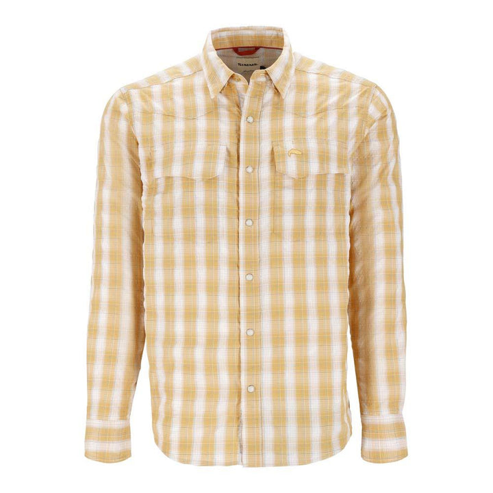 Simms Big Sky Long Sleeve Shirt Men's in Baltic Amber