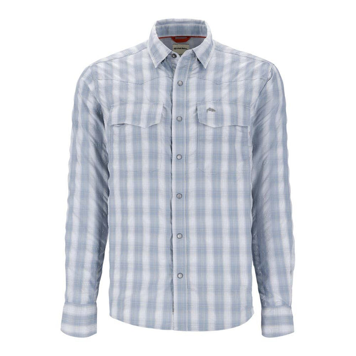 Simms Big Sky Long Sleeve Shirt Men's in Bimini Blue