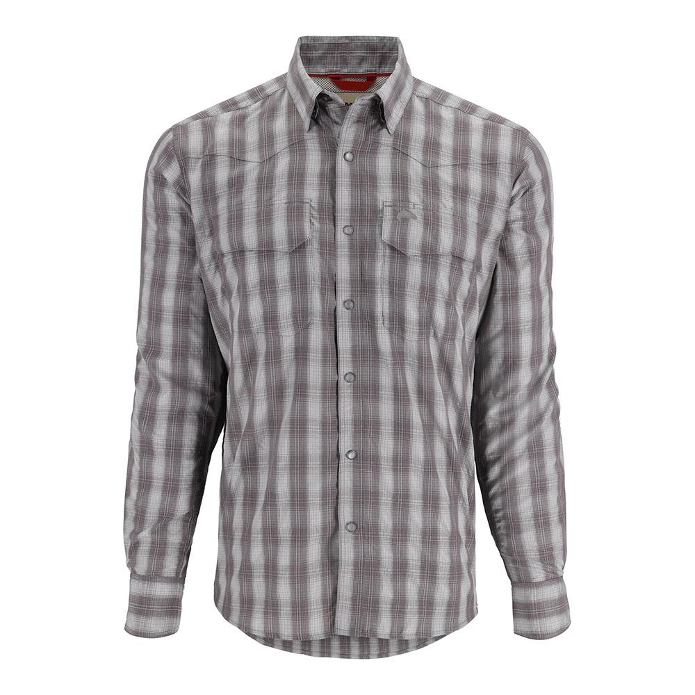 Simms Big Sky Long Sleeve Shirt Men's in Grayling Plaid