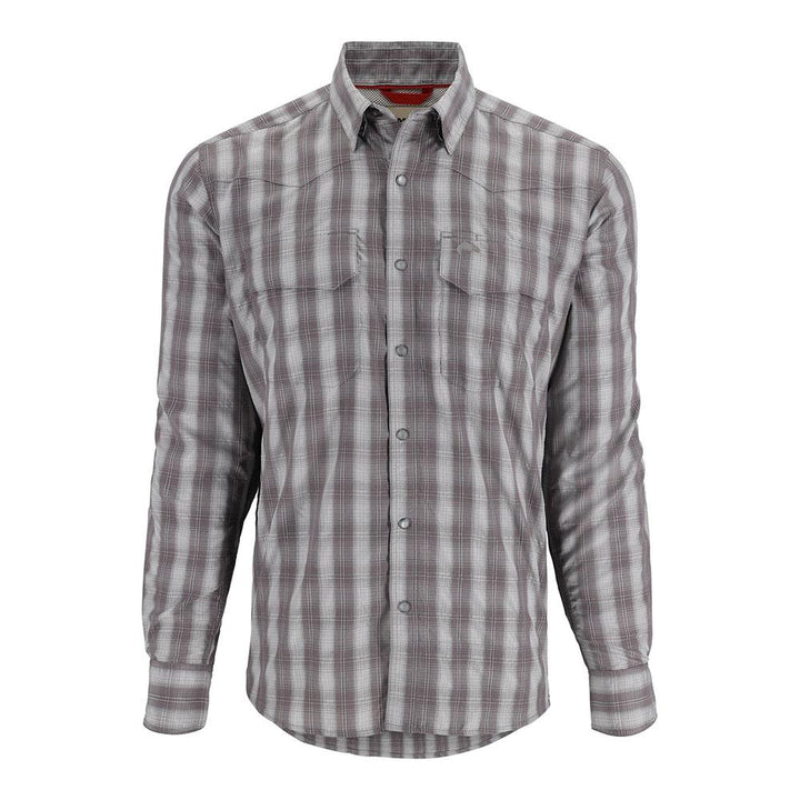 Simms Big Sky Long Sleeve Shirt Men's in Grayling Plaid