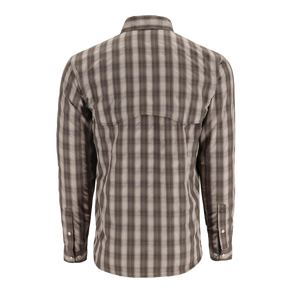 Simms Big Sky Long Sleeve Shirt Men's in Hickory Plaid
