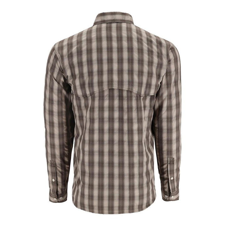 Simms Big Sky Long Sleeve Shirt Men's in Hickory Plaid