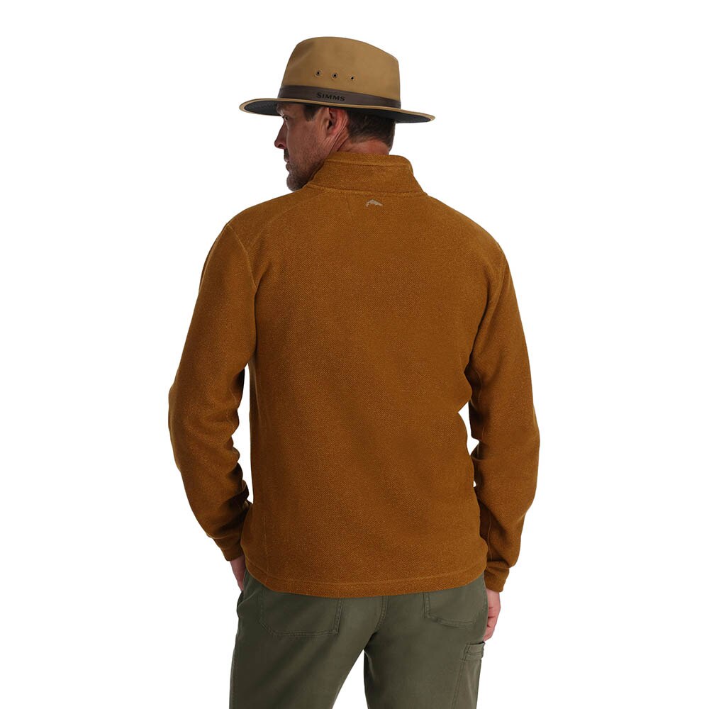 Simms Rivershed Half Zip Top Men's in Cobia Heather