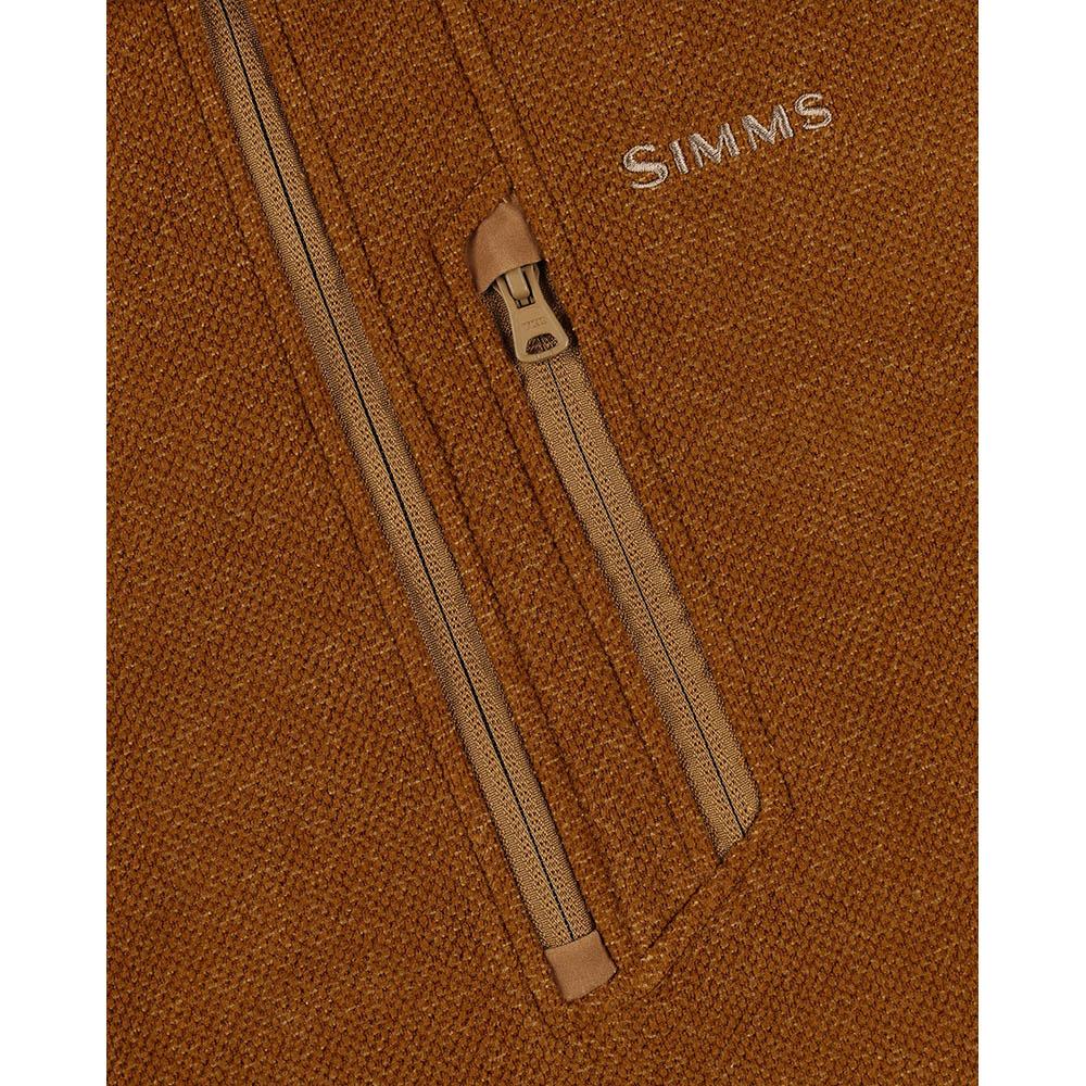 Simms Rivershed Half Zip Top Men's in Cobia Heather