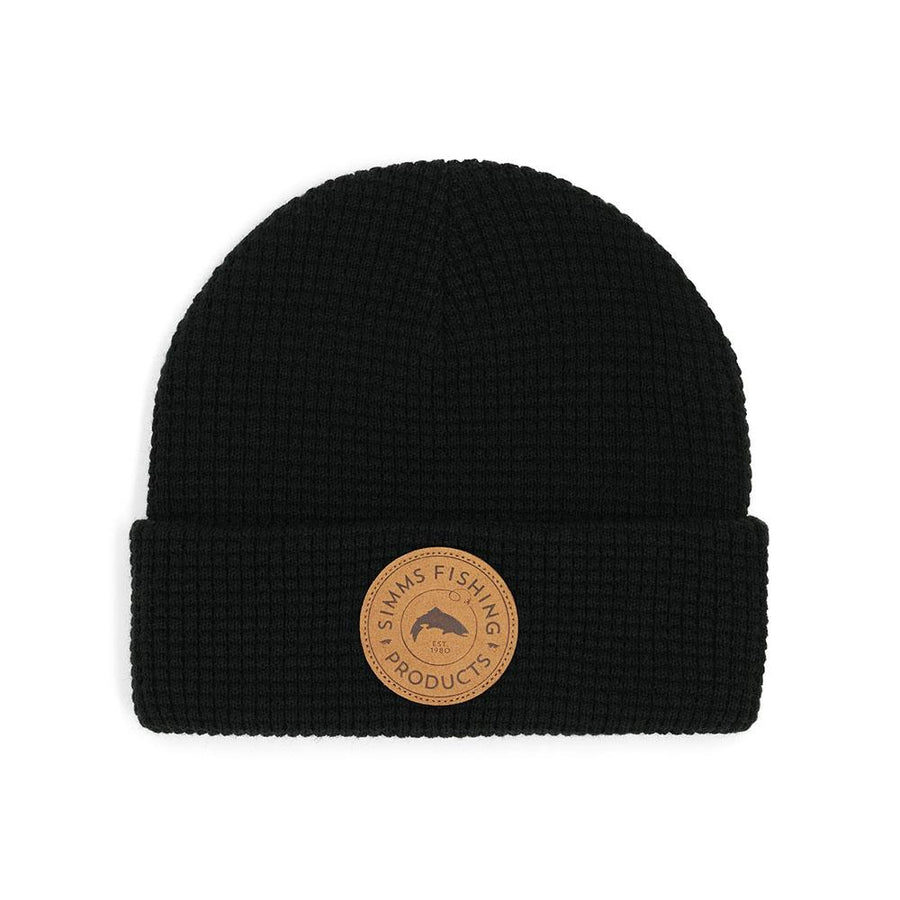 Simms Everyday Waffle Knit Beanie in Black