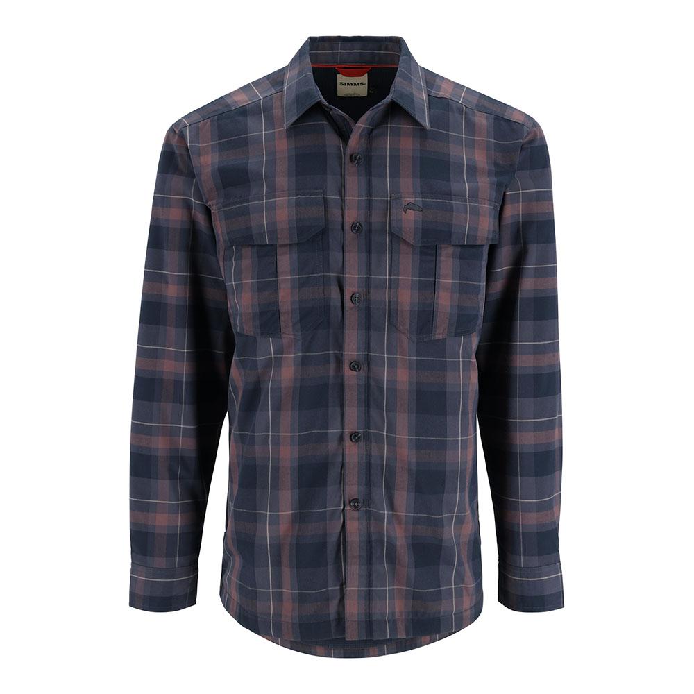 Simms Coldweather Long Sleeve Shirt Men's in Selvedge Logan Plaid