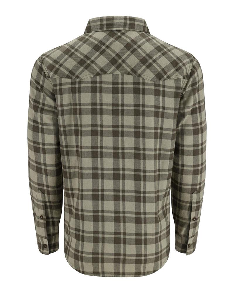 Simms Santee Flannel Men's in Pale Pine Shadow Box Plaid
