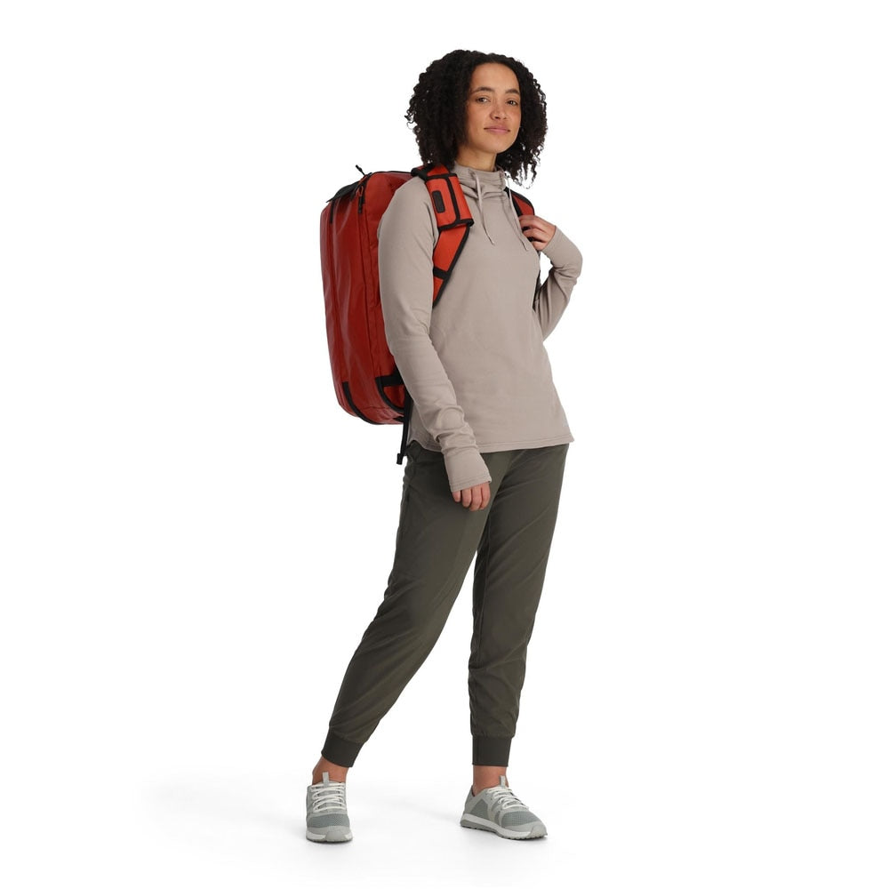 Simms Tailwind Duffel Bag 50L in Simms Orange