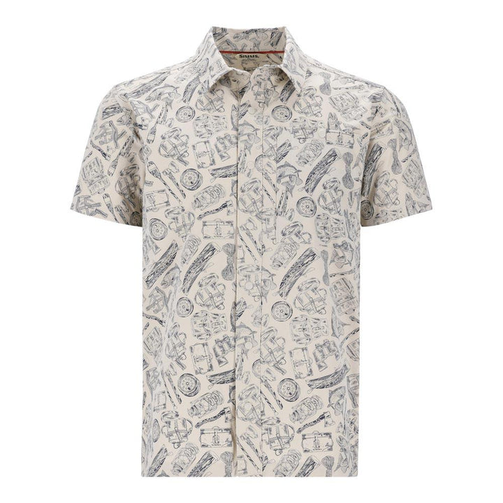 Simms Tailout Short Sleeve Shirt Men's in Camp Sand