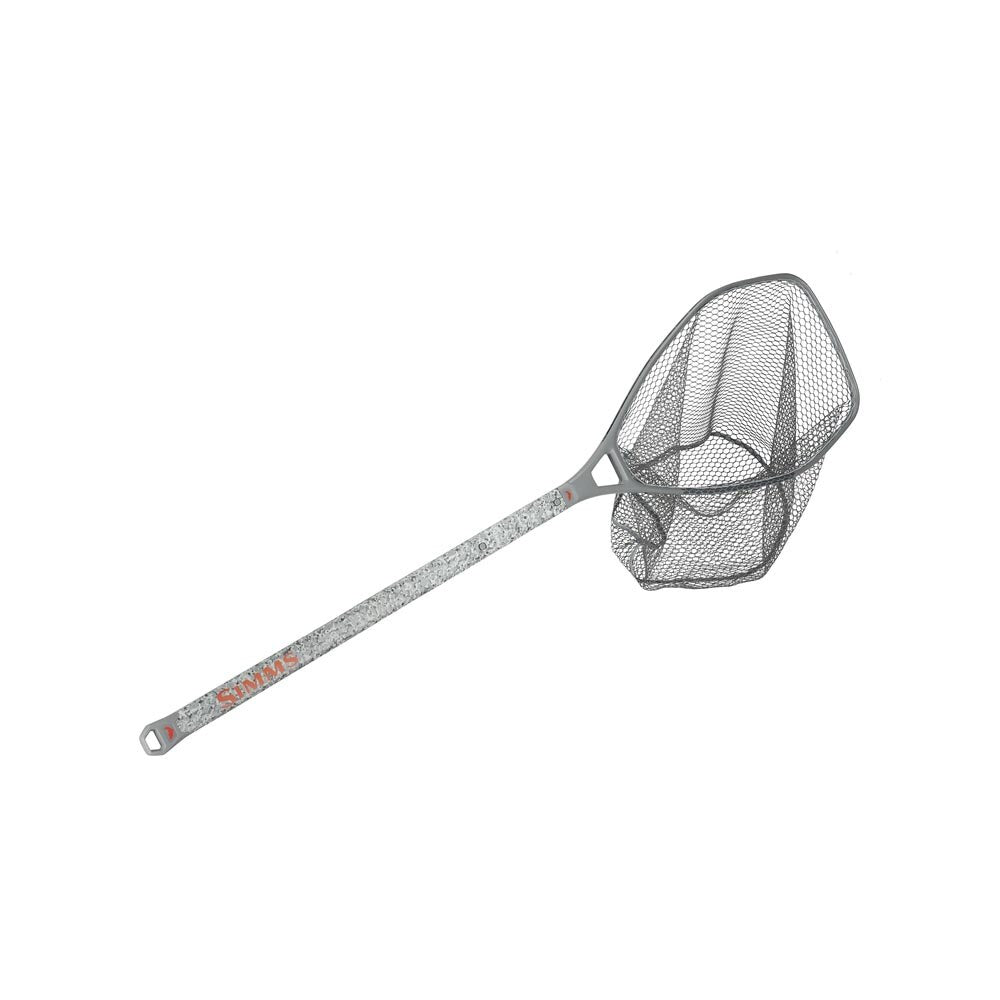 Simms Daymaker Boat Net Long Handle in Pebble Steel