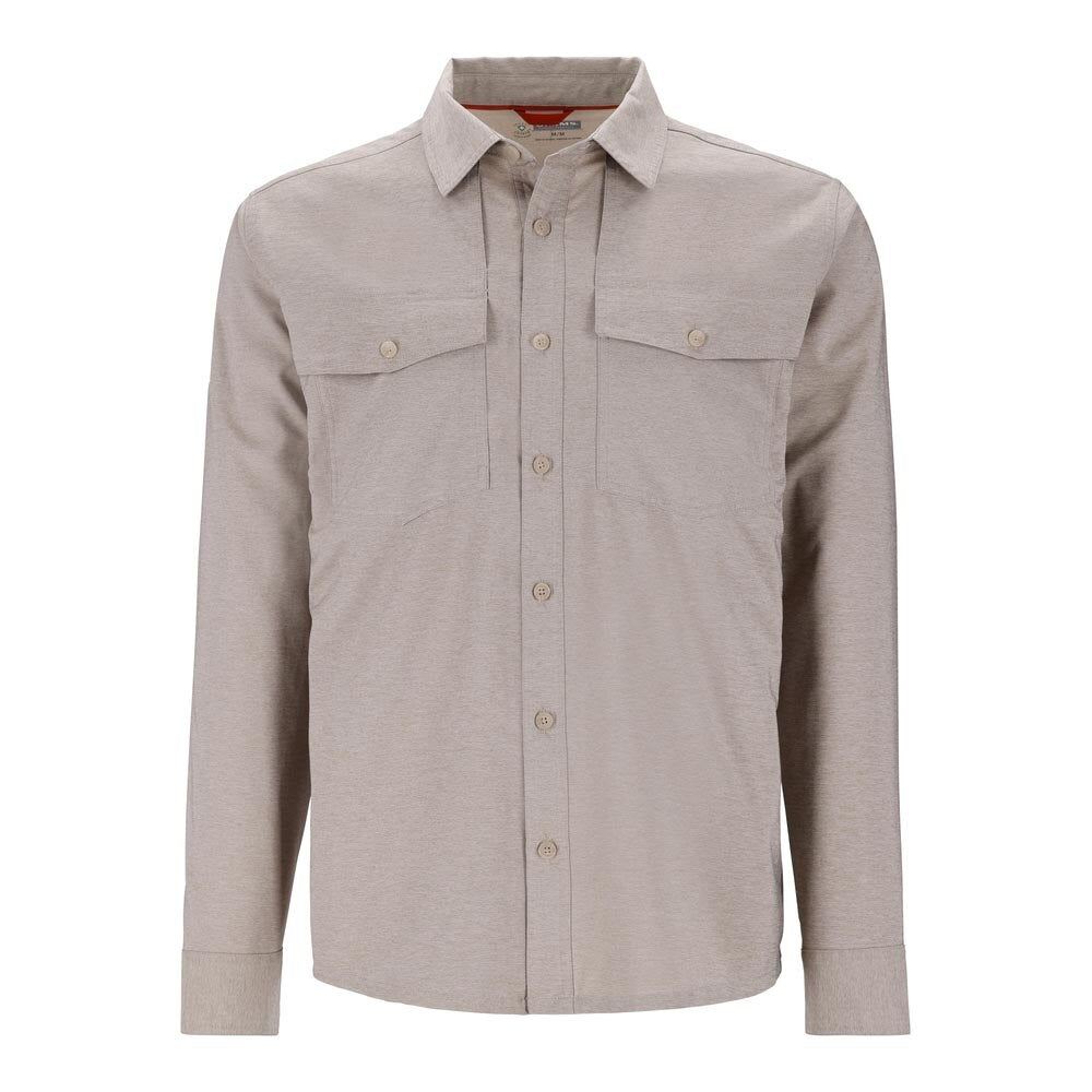 Simms NoSeeUm Bugstopper Long Sleeve Shirt Men's in Dolomite Heather