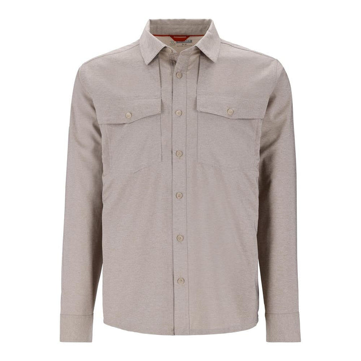 Simms NoSeeUm Bugstopper Long Sleeve Shirt Men's in Dolomite Heather