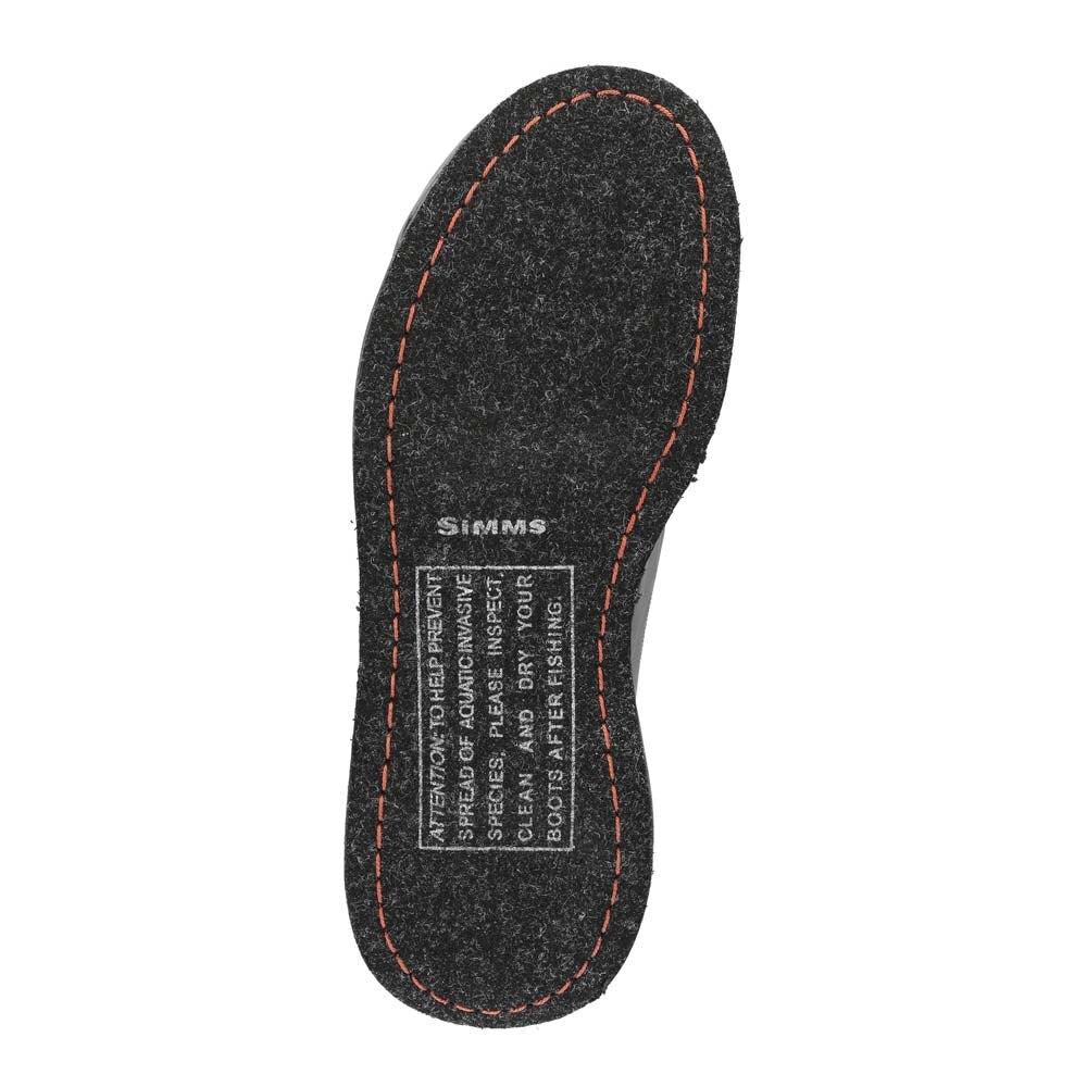 Simms Flyweight Boot Felt Men's in Steel Grey