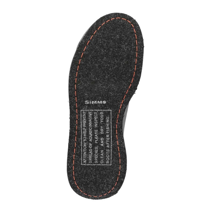 Simms Flyweight Boot Felt Men's in Steel Grey