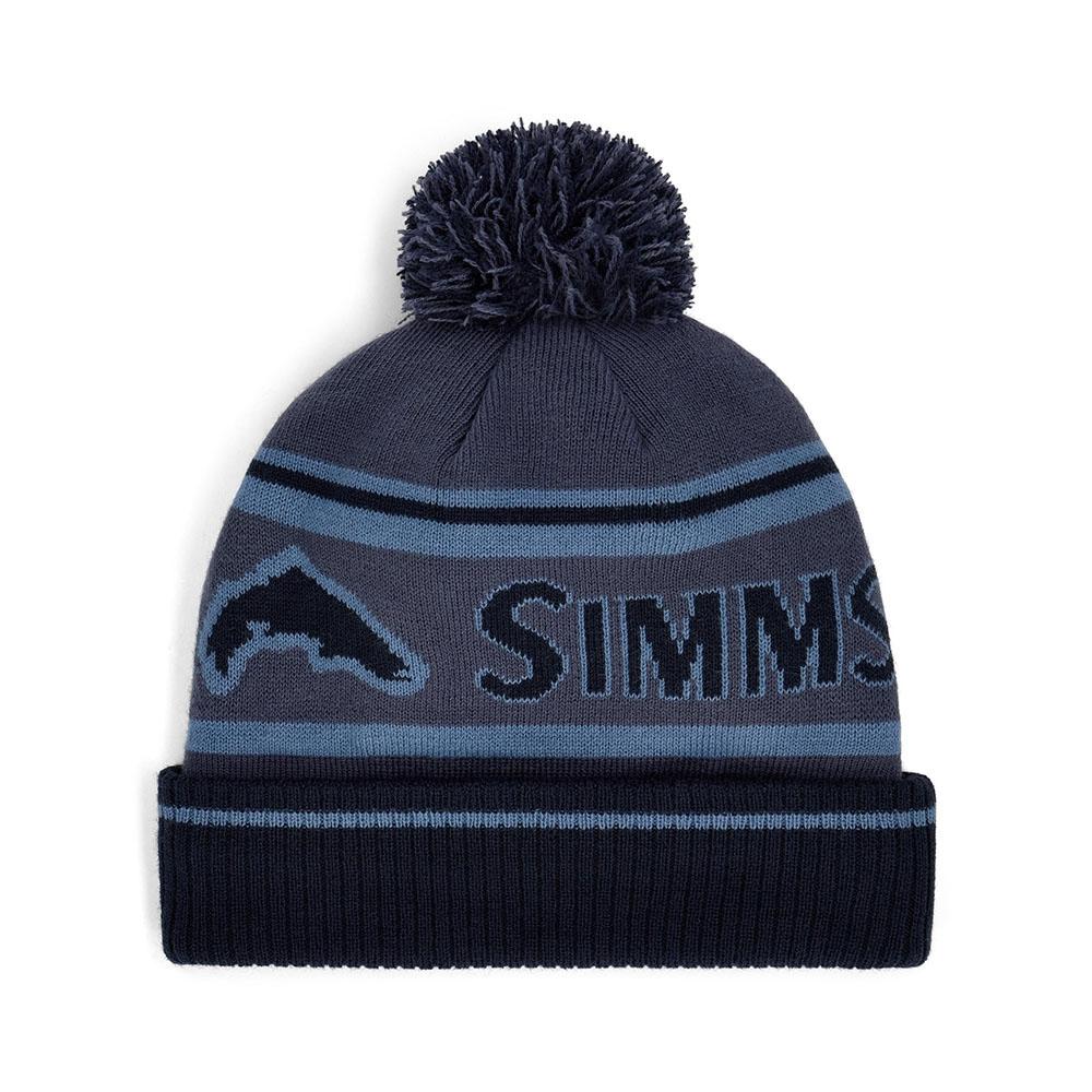 Simms TipUp Pom Beanie in Huckleberry