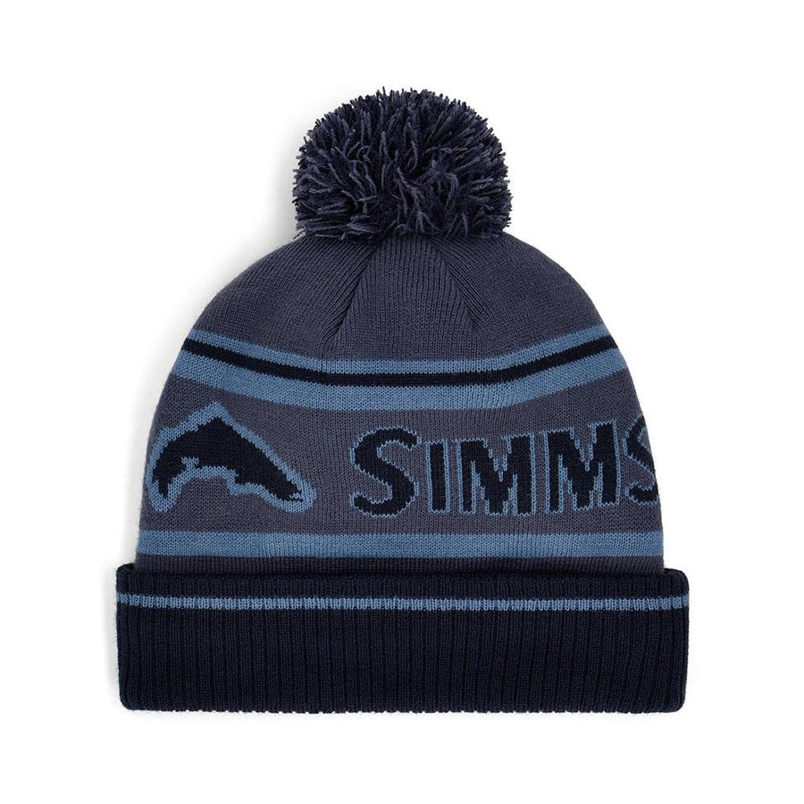 Simms TipUp Pom Beanie in Huckleberry
