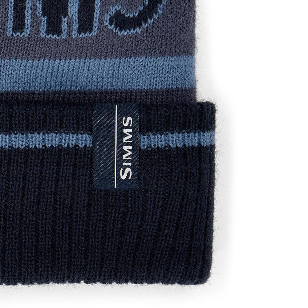 Simms TipUp Pom Beanie in Huckleberry
