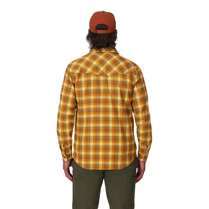 Simms Gallatin Flannel Long Sleeve Shirt Men's in Kennebec Plaid Sandbar