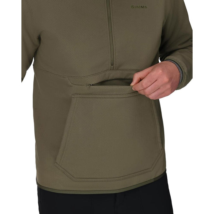 Simms Strata 330 HalfZip Hoody Men's in Loden