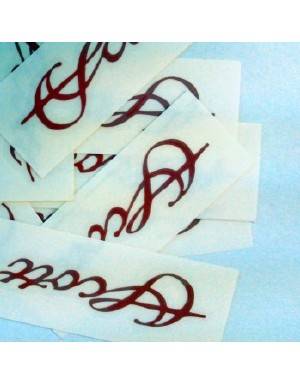 Scott Fly Rod Die Cut Script Decal in Orange