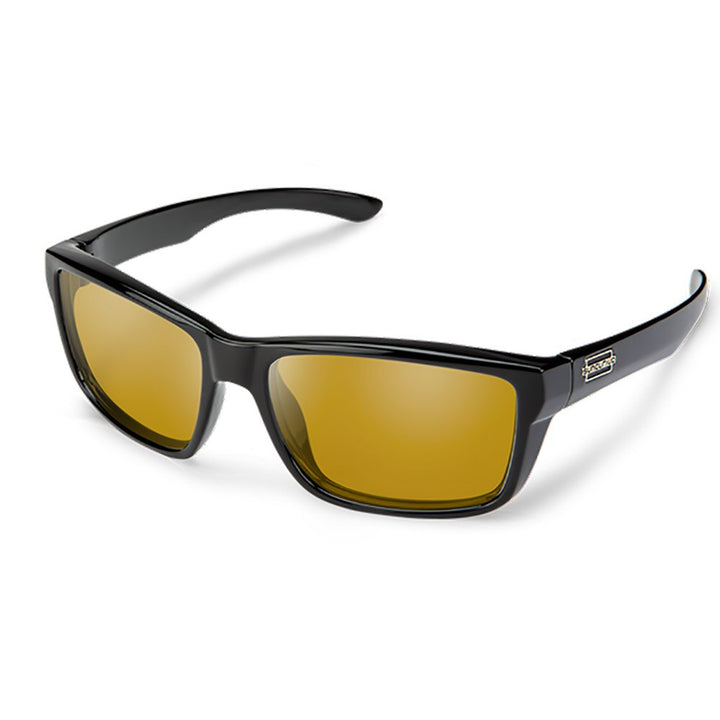 Suncloud Mayor Sunglasses Polarized in Matte Black with Yellow