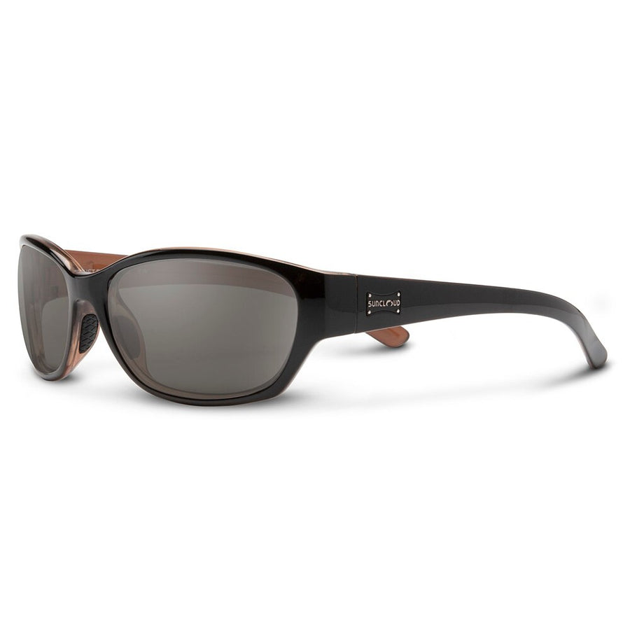 Suncloud Duet Sunglasses Polarized in Black Backpaint with Grey