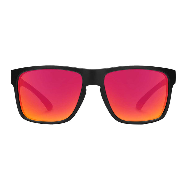 Suncloud Rambler Sunglasses Polarized in Black with Red Mirror