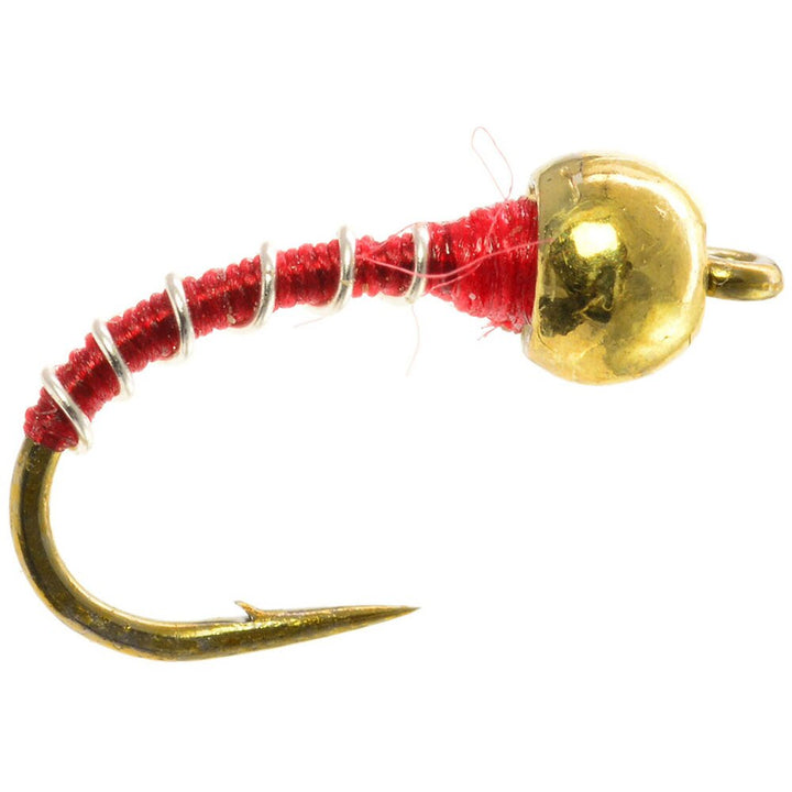 Umpqua Tungsten Zebra Midge Thin in Red