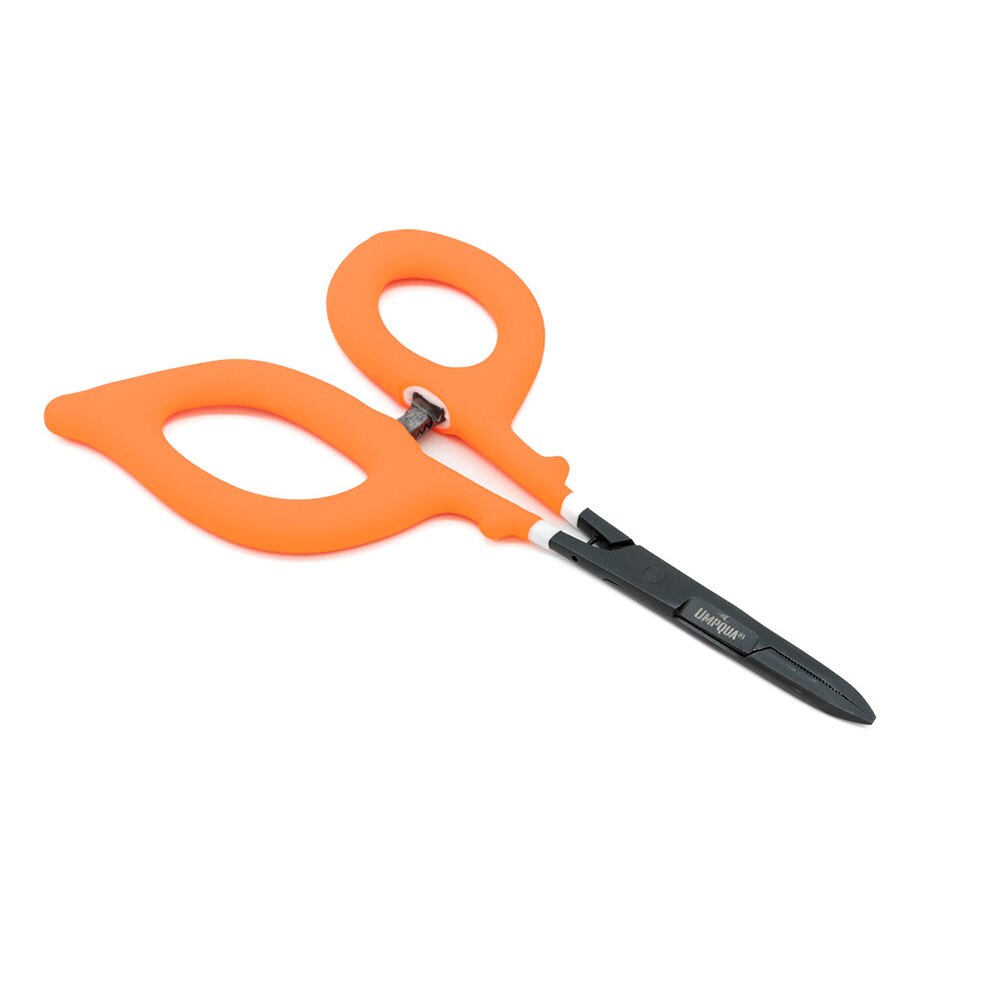 Umpqua River Grip PS 6" Scissor Clamp Straight in Hot Orange