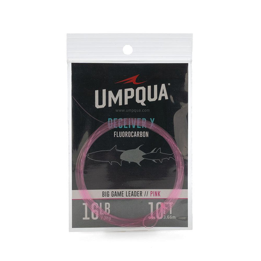 Umpqua Deceiver HD Big Game Fluoro Leader Pink 10' in Pink