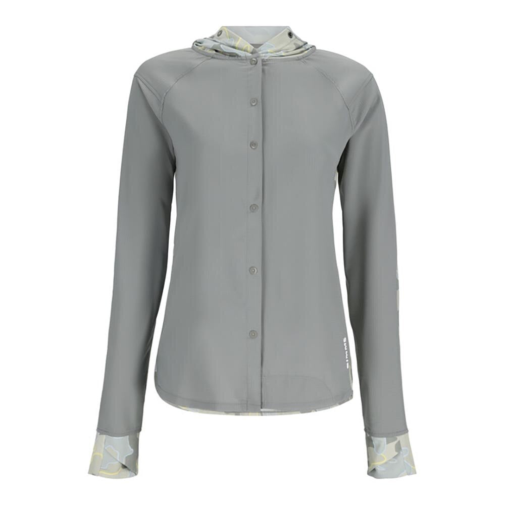 VVA x Simms BiComp Long Sleeve Hoodie Women's in Woodland Camo Cinder