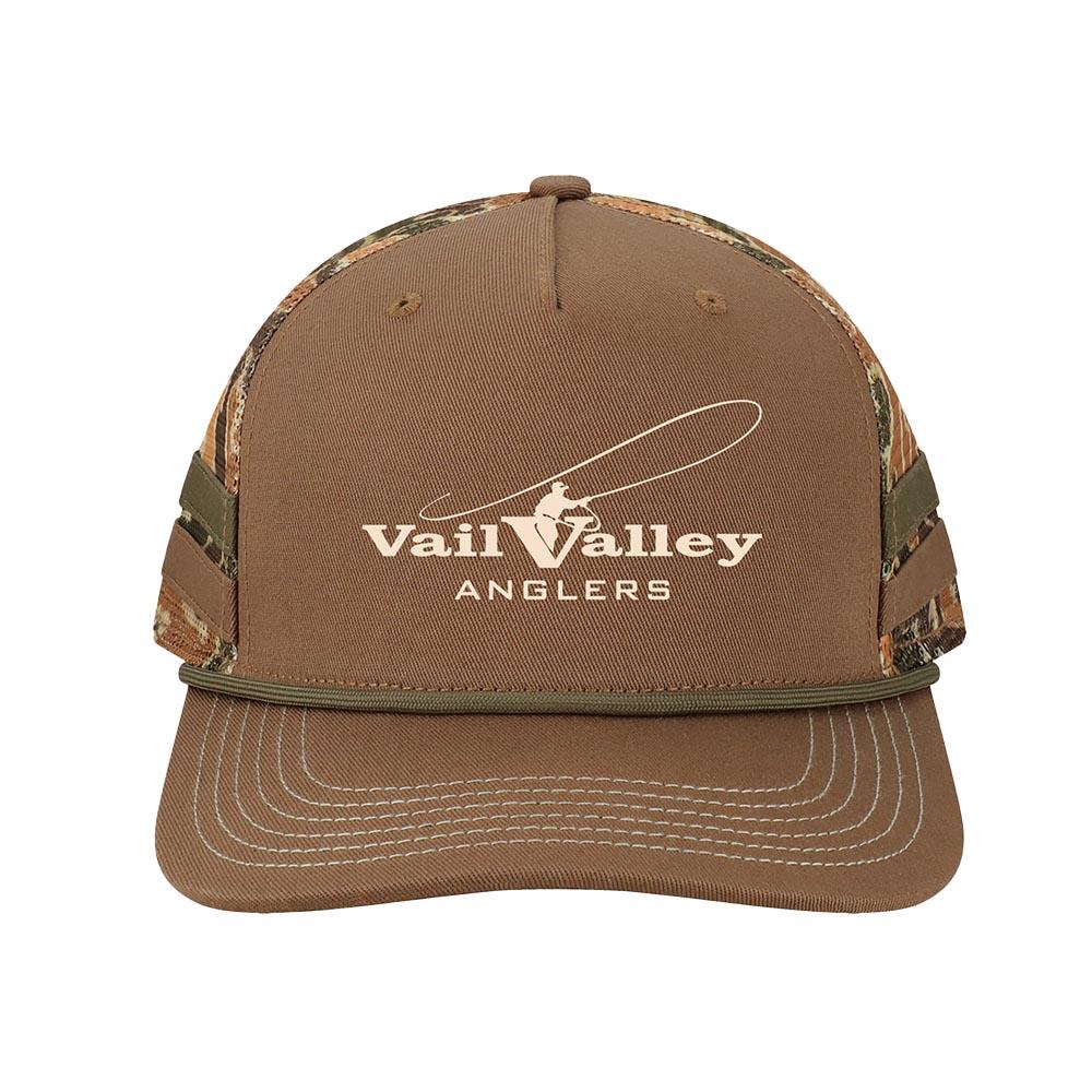VVA Bar Logo Trucker Hat in Brown Dark Olive Duck Camo