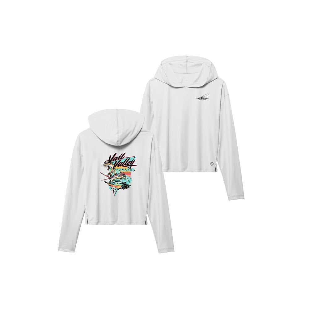 VVA x Lakes Rivers Streams Trout Boarder Sun Hoodie Women's in White