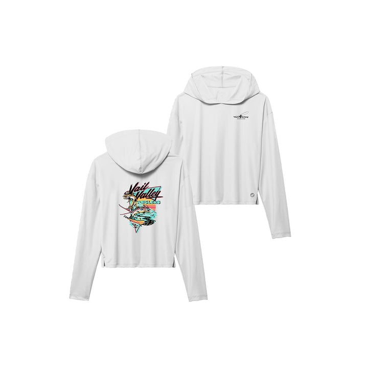 VVA x Lakes Rivers Streams Trout Boarder Sun Hoodie Women's in White