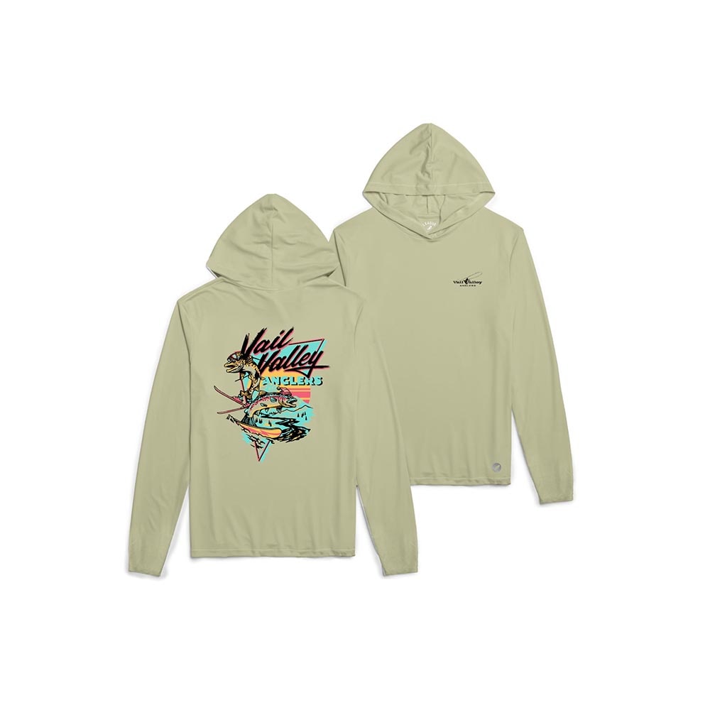 VVA x Lakes Rivers Streams Trout Boarder Sun Hoodie Men's in Sage