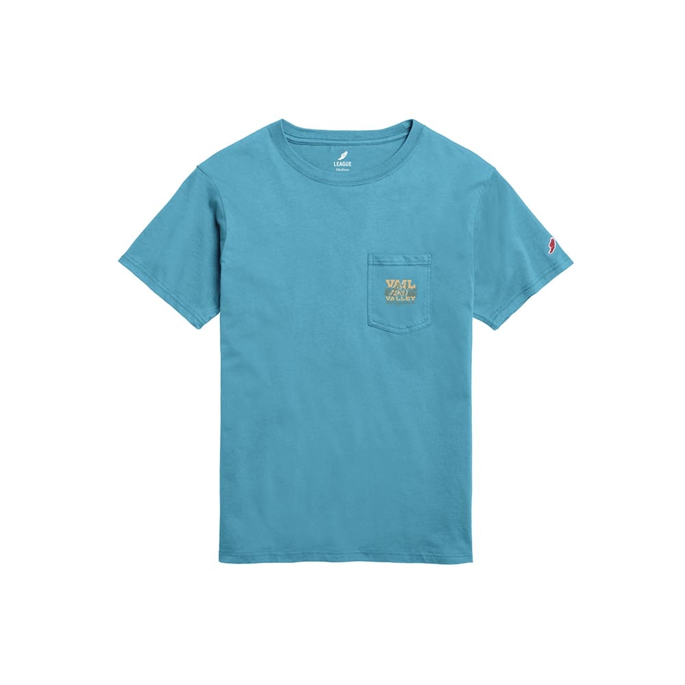 VVA x Lakes Rivers Streams The Rising Trout Pocket Tee Men's in Baja Blue