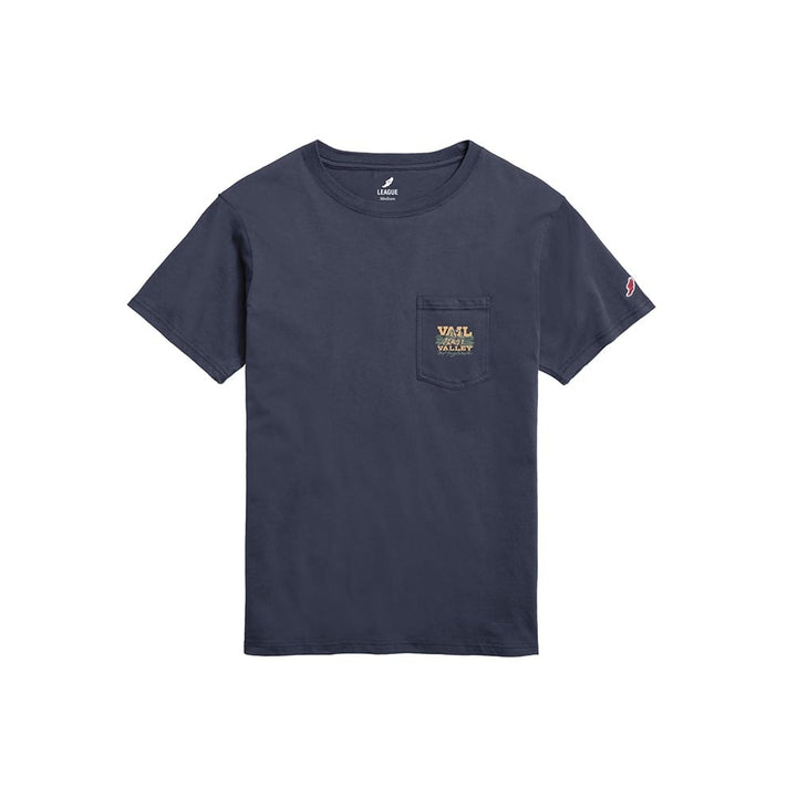 VVA x Lakes Rivers Streams The Rising Trout Pocket Tee Men's in Spring Navy