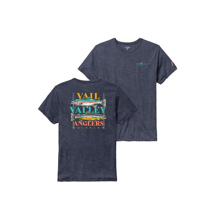 VVA x Lakes Rivers Streams Trout Duo Tee Shirt Men's in Heather Navy